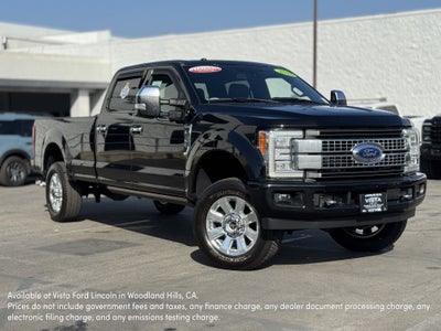 2018 Ford Super Duty F-350 SRW Platinum
